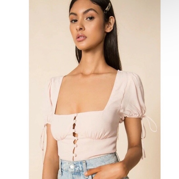 Superdown Rosa Button Up Top - Picture 3 of 4